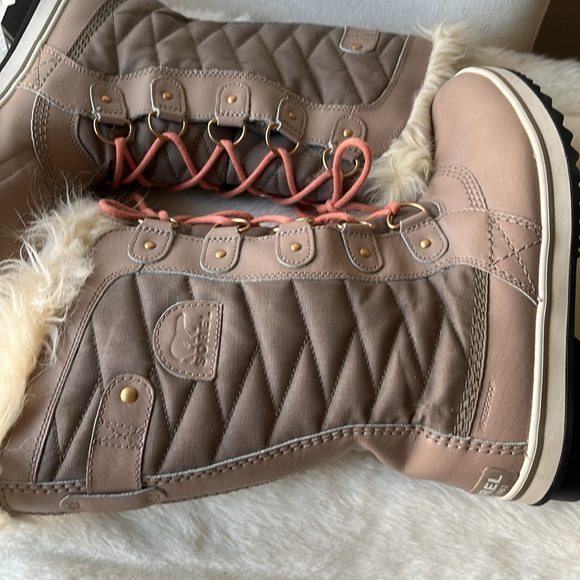 Sorel Tofino Winter Boots Omega Taupe Paradox Pink Women’s NWOT - Picture 12 of 15